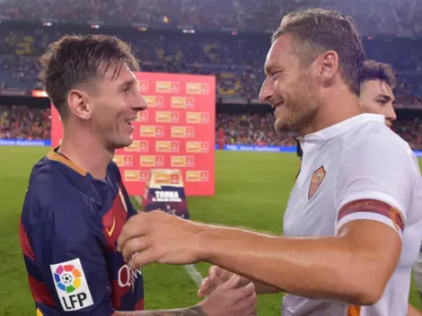 Totti: "Mi hijo está enamorado de Messi"