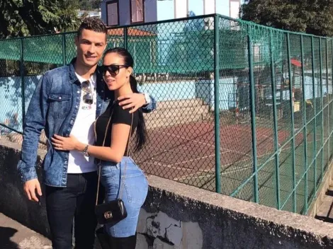 La novia de Cristiano Ronaldo se metió a la pileta en ropa interior