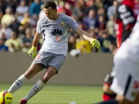 Marchesín probó de tiro libre en el amistoso ante Tijuana