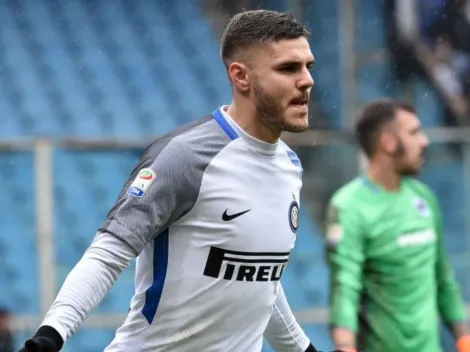 Icardi aprovecha el descanso para divertirse con Wanda