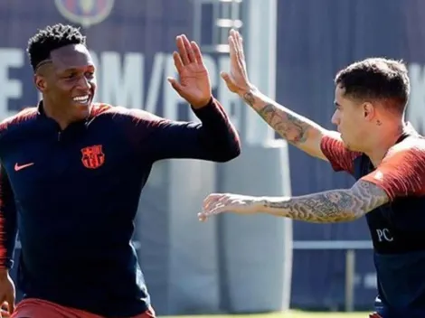 Yerry Mina volvió a entrar en la convocatoria de Barcelona y está listo para viajar a Roma