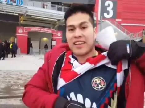 Aficionado del América, apoyando a Chivas en Toronto