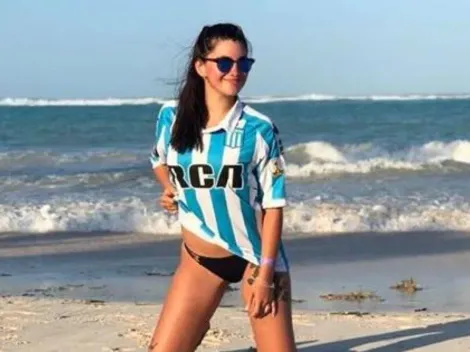 Hoy juega Racing y la novia de Centurión lo sabe