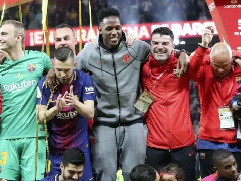 Copa del Rey: Yerry Mina y Umtiti, campeones y juntitos