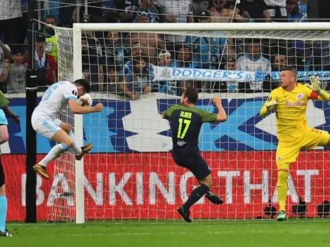 Europa League: Thauvin hizo "la mano de Dios" y Olympique puso un pie en la final de Lyon