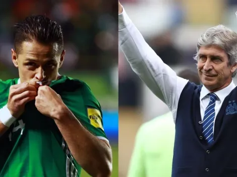 Chicharito no es el primero: Pellegrini ya dirigió a otro mexicano