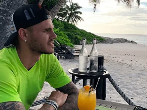 Icardi, de safari y playa mientras Argentina busca un reemplazante para Lanzini