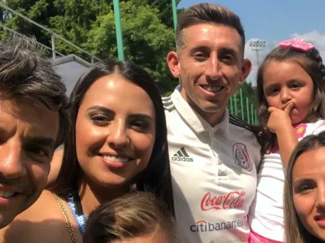 Herrera dejó atrás el escándalo y disfrutó el triunfo ante Alemania con su familia