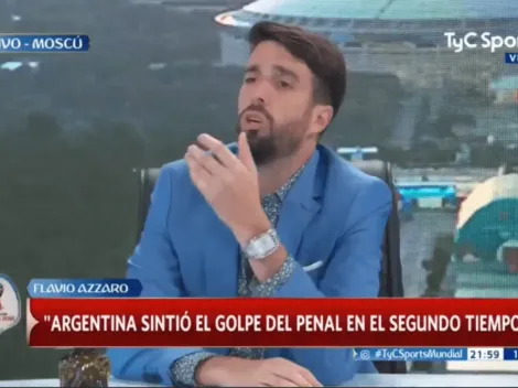 Azzaro le sigue pegando a Messi e hizo calentar a los hinchas argentinos