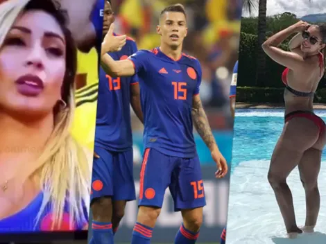 El apoyo de la bella mujer de Matheus Uribe a la Selección Colombia