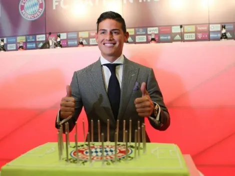 Bayern Múnich está de fiesta por el cumpleaños de James