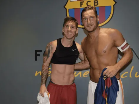 Promesa de Totti si Messi llega a jugar en la Roma