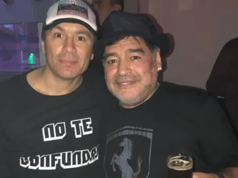 Maradona fue al recital de Pablito Lescano, él le regaló su remera y el Diego se volvió loco