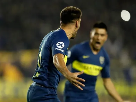 Mauro Zárate rompió el travesaño de un tiro libre y el rebote terminó en gol de Boca