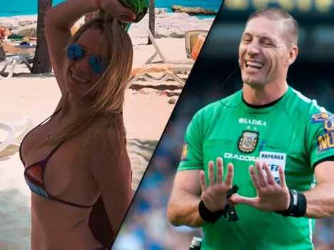 La mujer de Pitana se puso una bikini de leopardo y se sacó una foto de espaldas