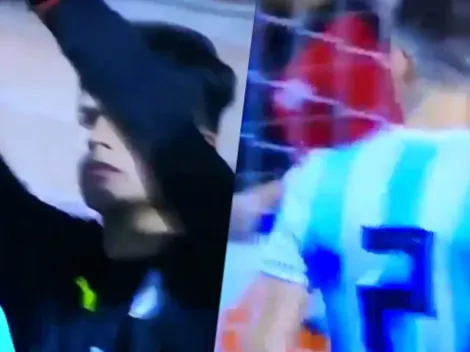 L'Alcudia: el arquero uruguayo no se paraba de mover en el penal; Balerdi le hizo el gol y se lo gritó en la cara