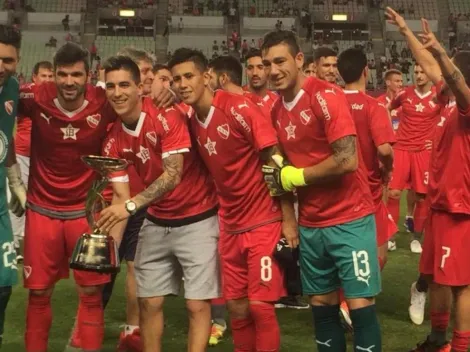 Los primeros festejos de Independiente campeón de la Suruga Bank