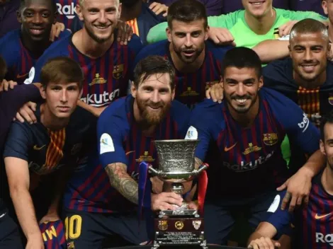 Barcelona sufrió hasta el minuto 90 pero se coronó supercampeón de España