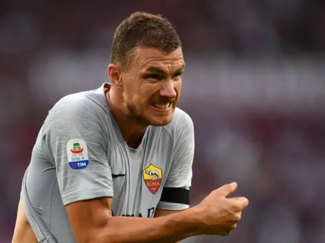 Obra de arte de Dzeko para un triunfo agónico de la Roma