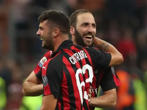 Milan venció a Roma a los 95': pase de Higuaín y gol agónico de Cutrone