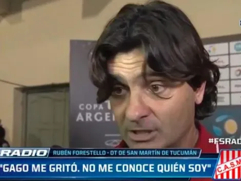 El DT de San Martín contó que Gago le gritó y sacó chapa: "No sabe quien soy"