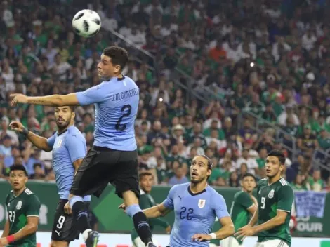 Gol bien charrúa: Giménez saltó más que nadie y puso el 1-0 de Uruguay