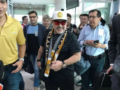 Apenas llegó a Sinaloa, Maradona tiró una frase para que lo amen todos