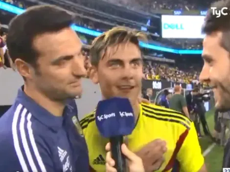 Scaloni llamó en plena entrevista a Dybala y aclaró todo tras la polémica