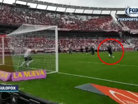 Hoy no la tiró a las nubes: el Pity aseguró su penal y volvió al gol en River