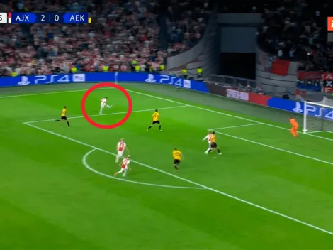 Sin ángulo y desde afuera del área: el increíble gol de Tagliafico en Champions League