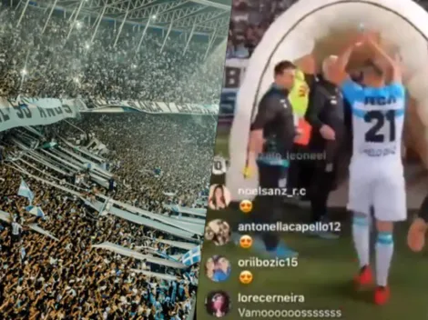 El Chelo Díaz recibió su primer "chileeeeeno, chileeeno" de los hinchas de Racing