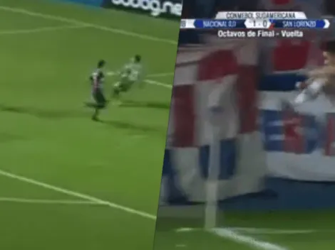 Bergessio se hizo un festín con la defensa de San Lorenzo y gritó el gol de la clasificación como loco