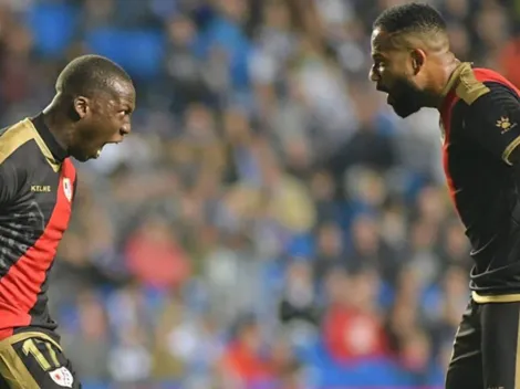 La felicidad de Advíncula tras marcar en Rayo Vallecano