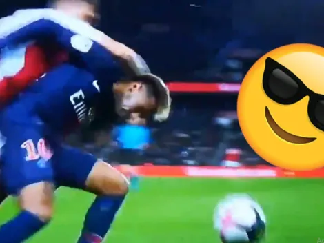 Un rival no le paraba de pegar y Neymar lo trolleó de lo lindo