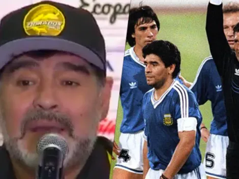 A Maradona le contaron que estaba en la tierra del árbitro de la final del 90' y su reacción no tiene precio