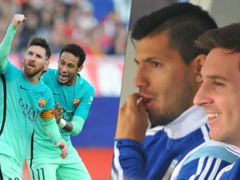 Épico trolleo de Neymar y Agüero a Lionel Messi en las redes sociales