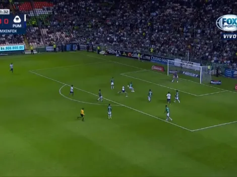 González la levantó y de volea la clavó al ángulo para darle la ventaja a Pumas