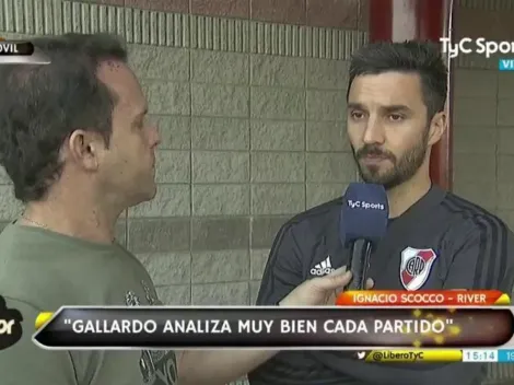 A Scocco le preguntaron por una final River contra Boca en la Libertadores y el delantero se achicó