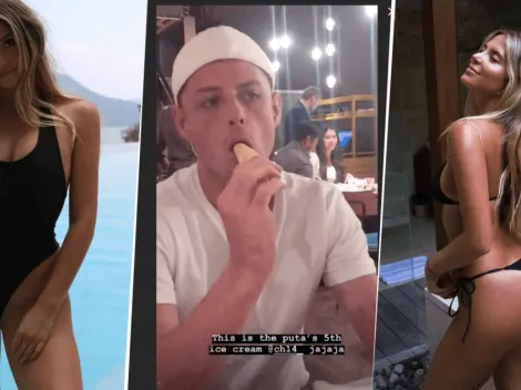 Chicharito fue a tomar helado con una rubia espectacular y en Bolavip tenemos las fotos