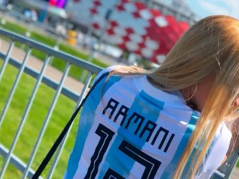 Ya se siente en Japón: la foto de la mujer de Armani que volverá locos a los hinchas de River