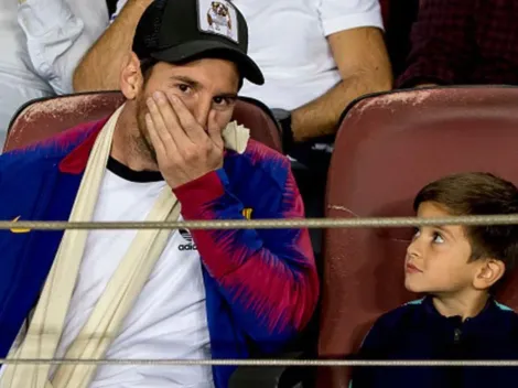 El video con todas las reacciones de Messi como un aficionado más del Barcelona