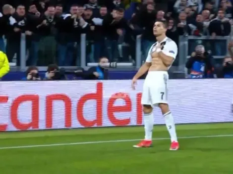 Cristiano Ronaldo hizo un golazo y lo festejó ¡mostrando sus abdominales!