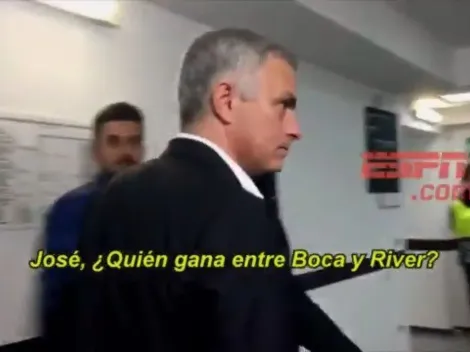 Lo que faltaba: hasta a Mourinho le preguntaron por el Boca-River