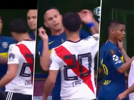 Se armó lindo: Casco se peleó con 3 jugadores de Boca