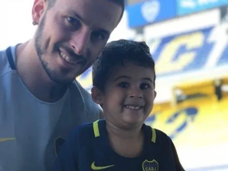 El disfraz del hijo de Benedetto que celebraron los hinchas de Boca