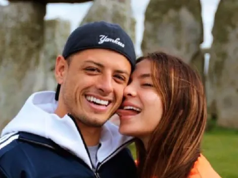 Chicharito le comió la nariz a su novia en la foto más romántica alguna vez subida