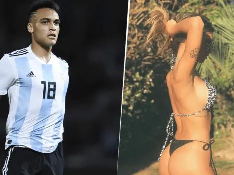 La novia de Lautaro Martínez subió dos fotos de espaldas, en bikini y disfrutando el sol