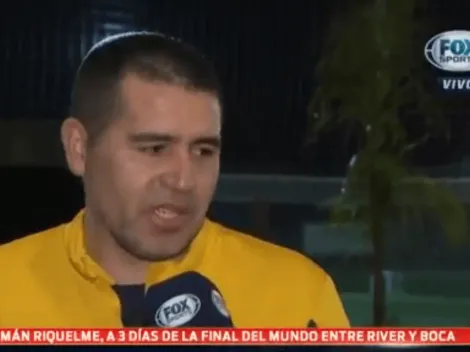 Riquelme: "Me hubiese encantado poder jugar la final contra River"