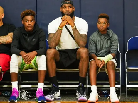 LeBron James no se retirará hasta jugar con su hijo