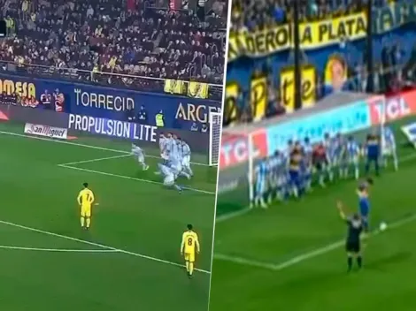 Bacca se vistió de Riquelme y metió un golazo de tiro libre desde adentro del área